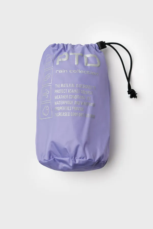 Куртка водонепроницаемая с полиуретановым покрытием для девочек PLAYTODAY, сиреневый - фото 2