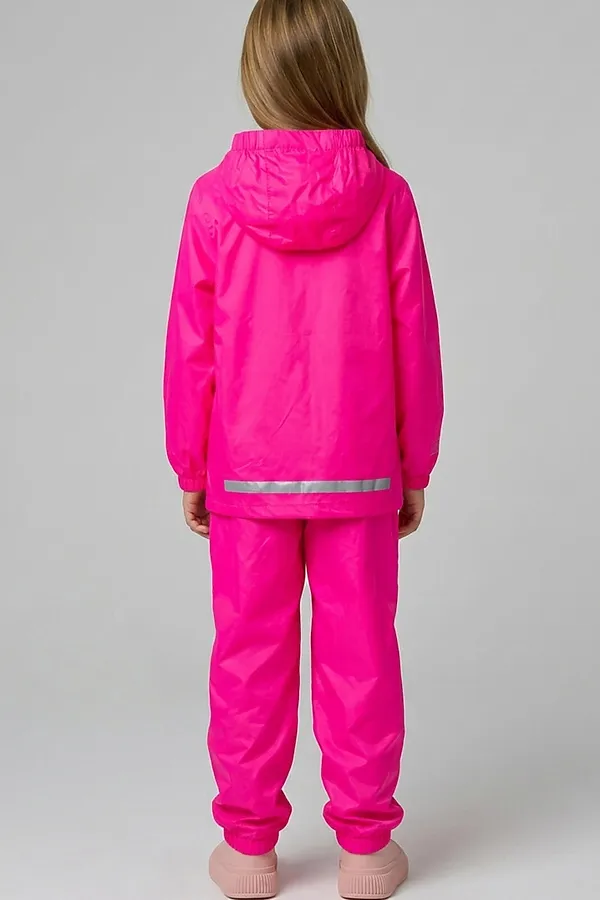 Брюки водонепроницаемые с полиуретановым покрытием PLAYTODAY, фуксия - фото 2