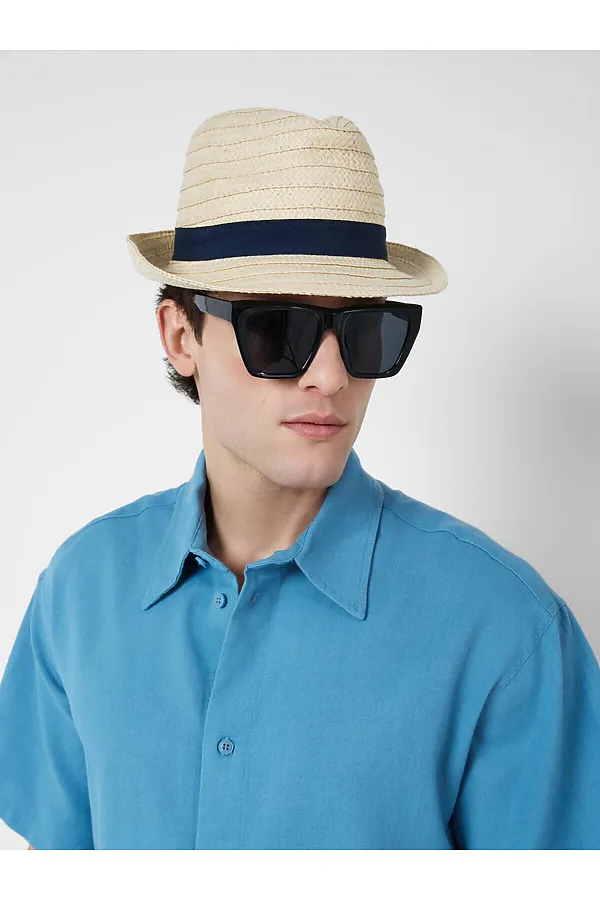 Шляпа соломенная для мужчин PLAYTODAY, бежевый - фото 2
