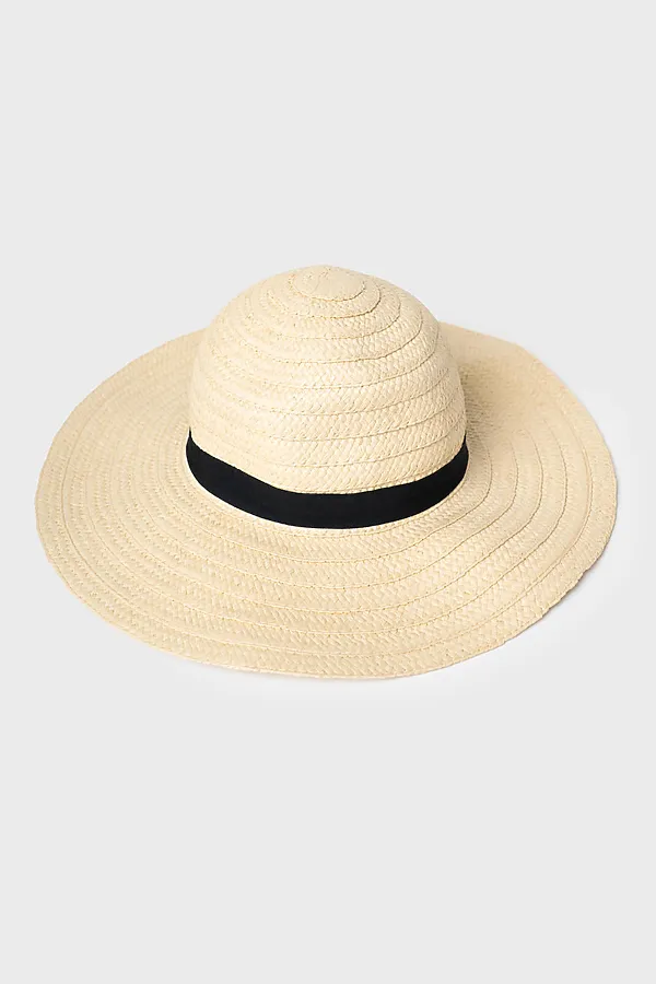 Шляпа соломенная для женщин PLAYTODAY, бежевый - фото 2