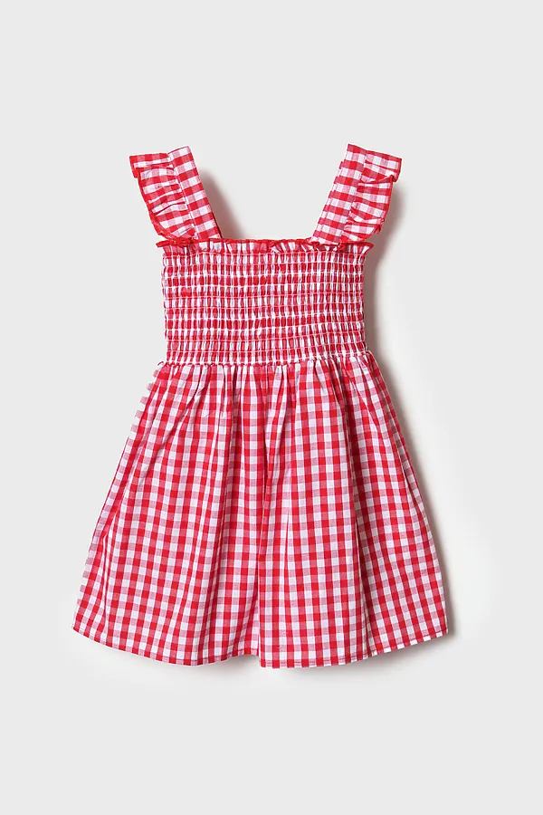 Сарафан текстильный для девочек PLAYTODAY, белый,красный - фото 2