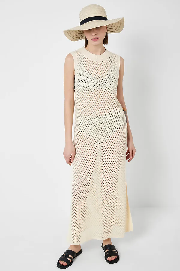 Платье-туника трикотажное для женщин PLAYTODAY, бежевый - фото 2