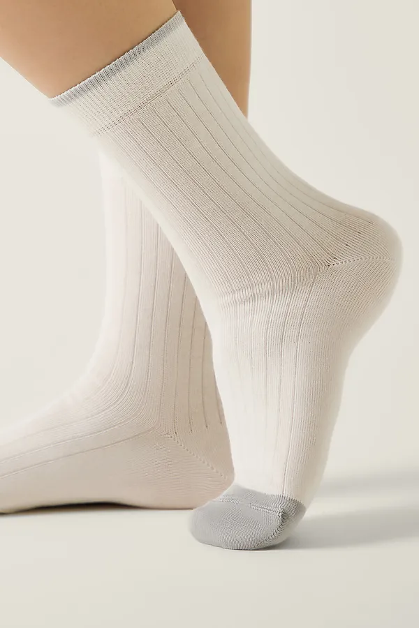 CONTE CLASSIC Носки женские CONTE ELEGANT, молочный-серый - фото 2