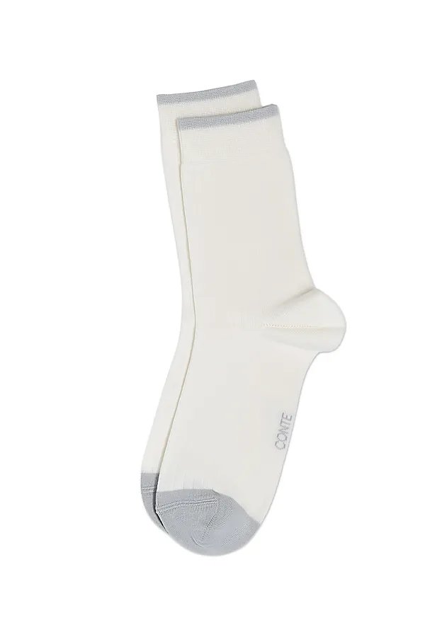 CONTE CLASSIC Носки женские CONTE ELEGANT, молочный-серый - фото 2