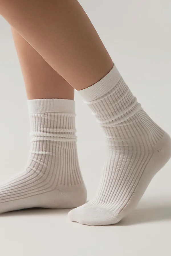 CONTE CLASSIC Хлопковые носки в рубчик CONTE ELEGANT, молочный - фото 2