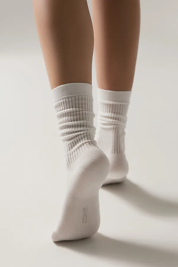 CONTE CLASSIC Хлопковые носки в рубчик CONTE ELEGANT, молочный - фото 2