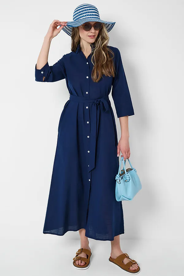 Шляпа соломенная для женщин PLAYTODAY, белый,синий - фото 2