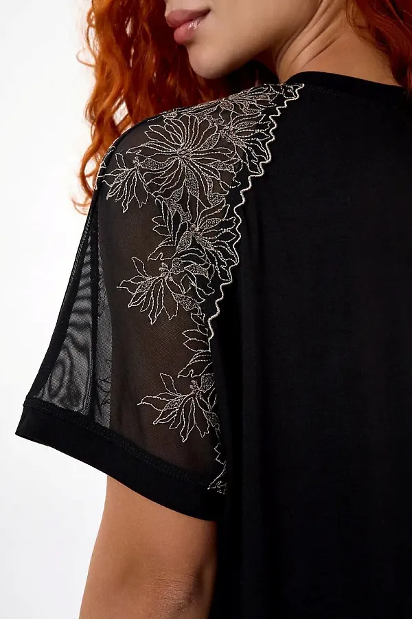 Сорочка Варя НАТАЛИ, черный - фото 2