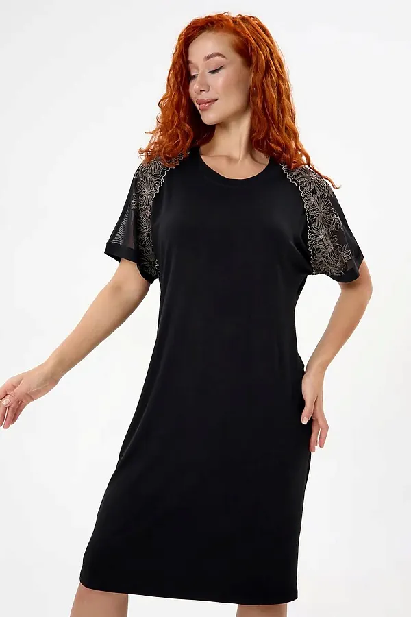 Сорочка Варя НАТАЛИ, черный - фото 2