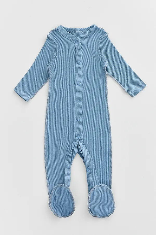 Комбинезон нательный детский (2шт.) MARK FORMELLE, маяк на голубом небе +серо -синий - фото 2