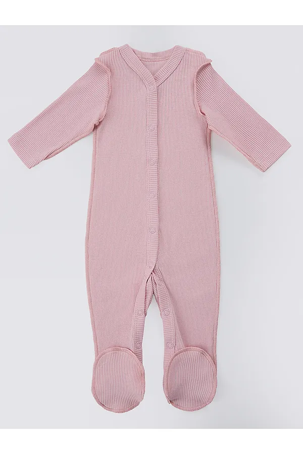 Комбинезон нательный детский (2шт.) MARK FORMELLE, ракушки на белом +розовые румяна - фото 2