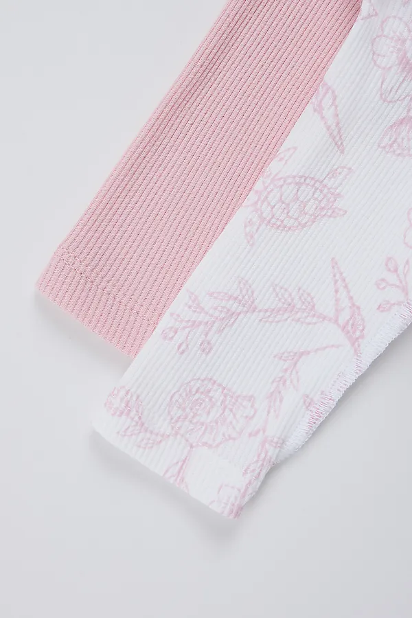 Комбинезон нательный детский (2шт.) MARK FORMELLE, ракушки на белом +розовые румяна - фото 2