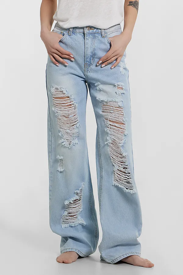 Брюки женские джинсовые MARK FORMELLE, голубой - фото 2