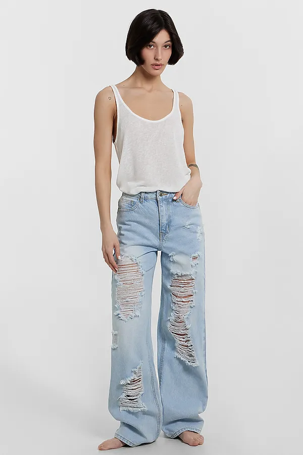 Брюки женские джинсовые MARK FORMELLE, голубой - фото 2