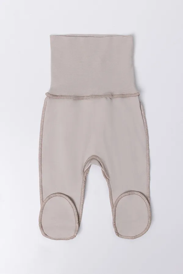 Ползунки детские (3шт.) MARK FORMELLE, молочный +серо-коричневый +серебр.розовый +печать - фото 2