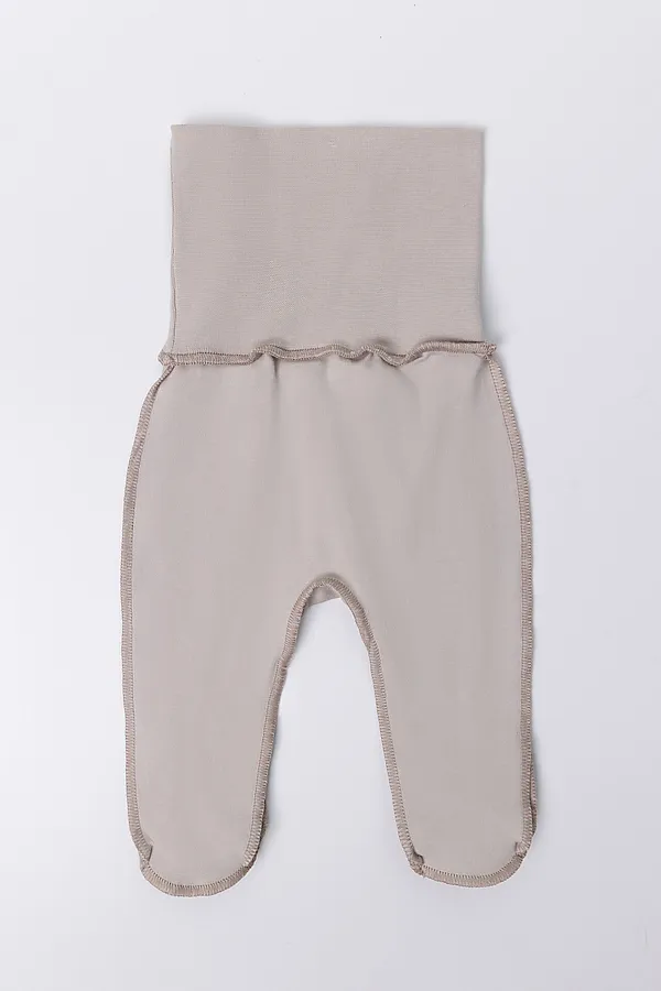 Ползунки детские (3шт.) MARK FORMELLE, молочный +серо-коричневый +серебр.розовый +печать - фото 2