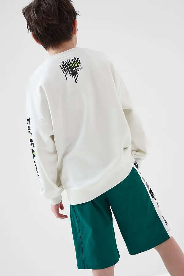 Шорты трикотажные для мальчиков, 2 шт в комплекте PLAYTODAY, черный,темно-зеленый,белый - фото 2