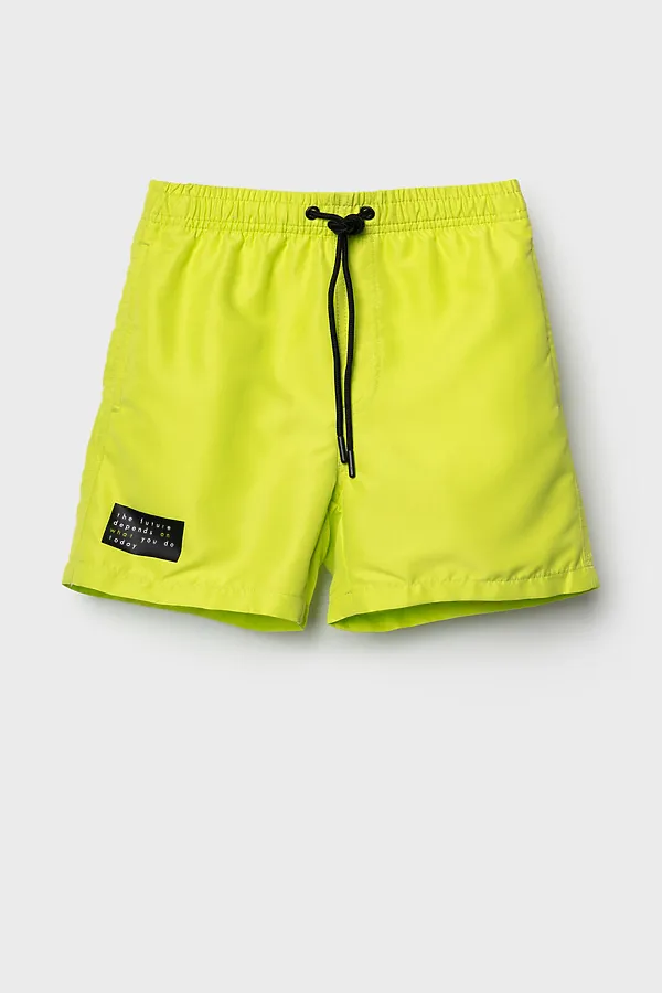 Шорты текстильные плавательные для мальчиков, средней длины PLAYTODAY, светло-зеленый - фото 2