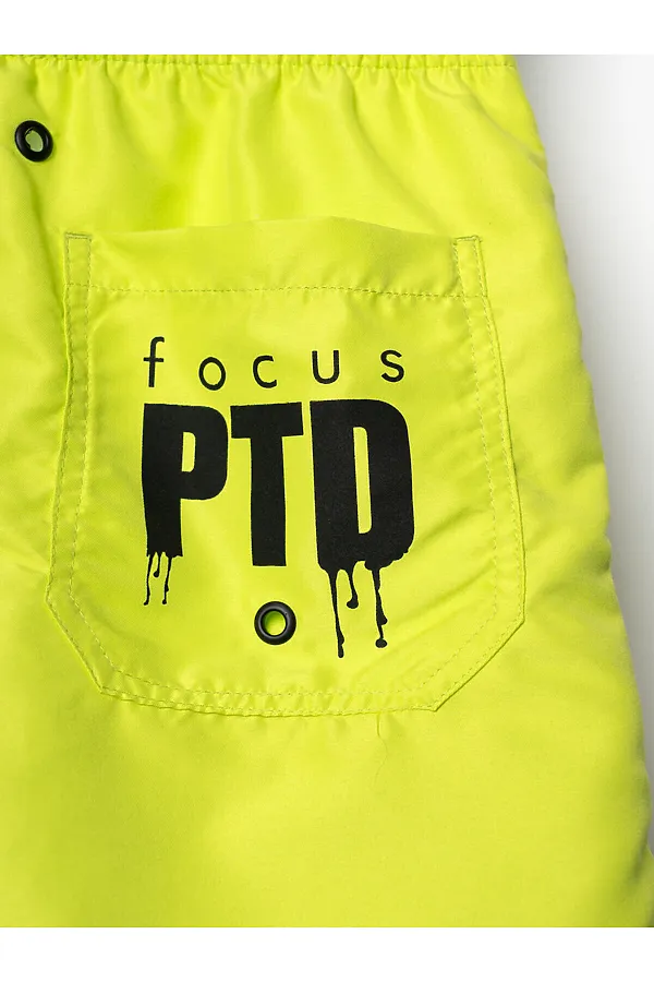 Шорты текстильные плавательные для мальчиков, средней длины PLAYTODAY, светло-зеленый - фото 2