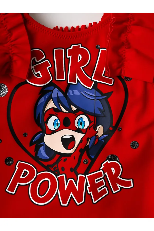 Купальник трикотажный для девочек PLAYTODAY, красный - фото 2