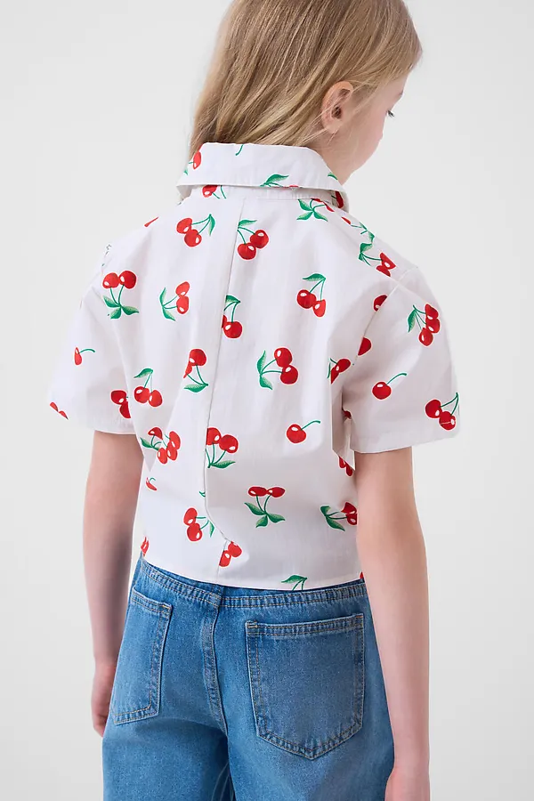 Рубашка текстильная для девочек PLAYTODAY, разноцветный - фото 2