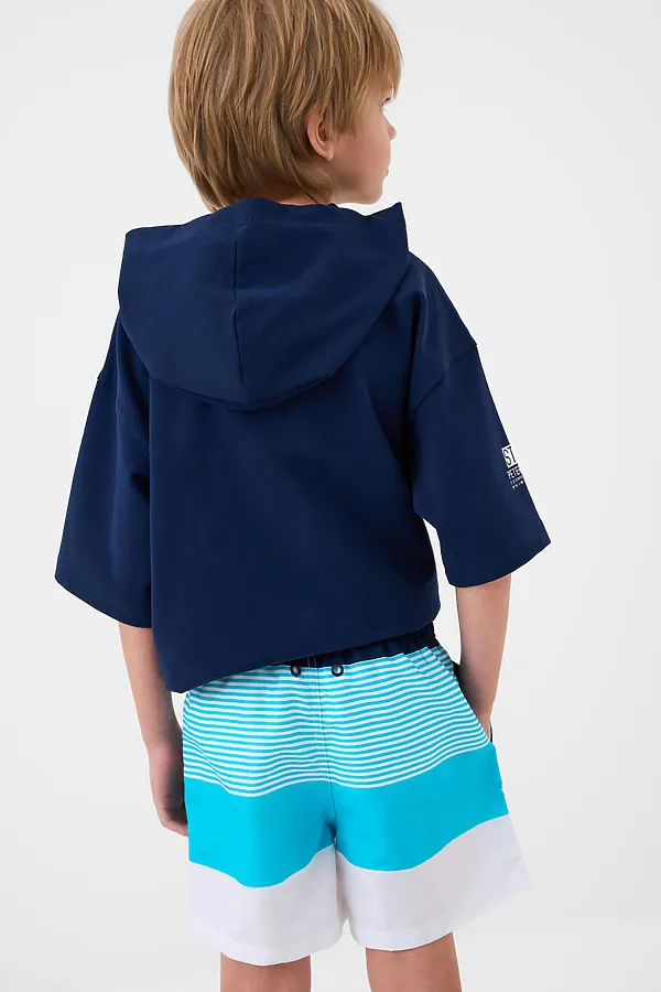 Шорты текстильные плавательные для мальчиков, средней длины PLAYTODAY, белый - фото 2