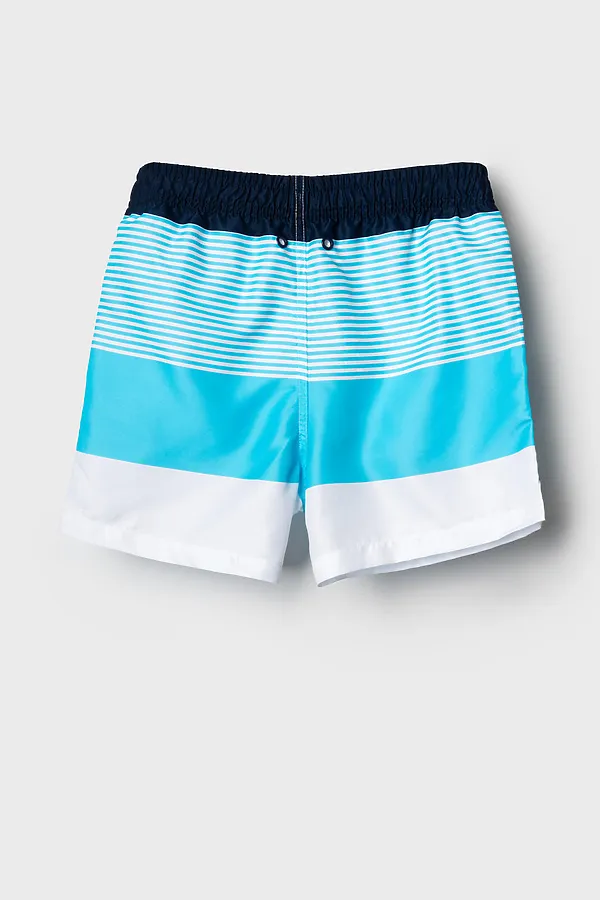 Шорты текстильные плавательные для мальчиков, средней длины PLAYTODAY, белый - фото 2