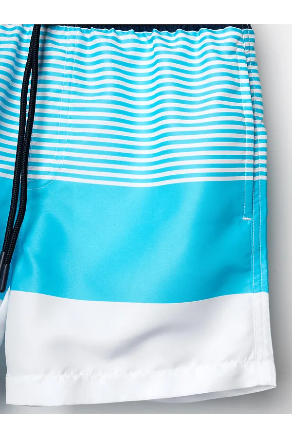 Шорты текстильные плавательные для мальчиков, средней длины PLAYTODAY, белый - фото 2