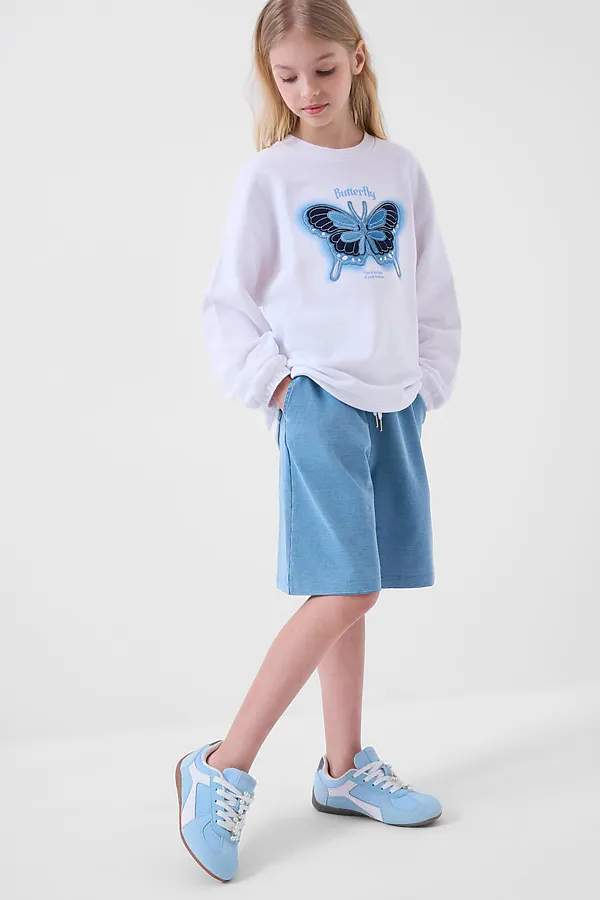 Полуботинки для девочек PLAYTODAY, голубой - фото 2