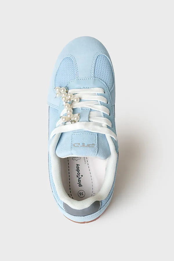 Полуботинки для девочек PLAYTODAY, голубой - фото 2