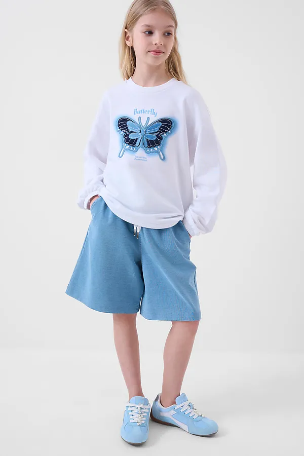 Полуботинки для девочек PLAYTODAY, голубой - фото 2