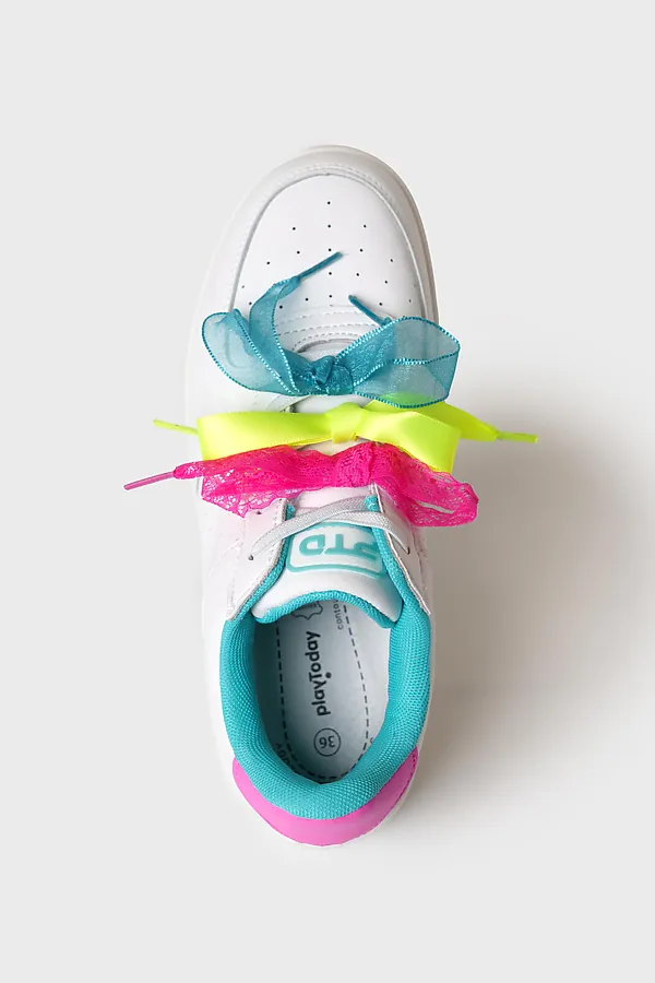 Полуботинки для девочек PLAYTODAY, белый - фото 2