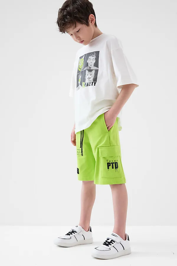 Полуботинки для мальчиков PLAYTODAY, белый,черный - фото 2