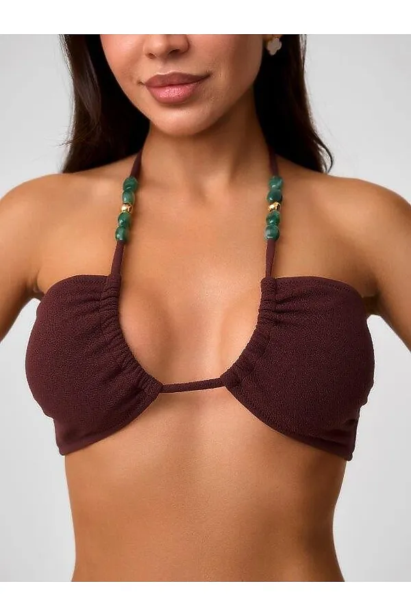 Купальный костюм жен. Amarillo шоколадный SENSERA, шоколадный - фото 2