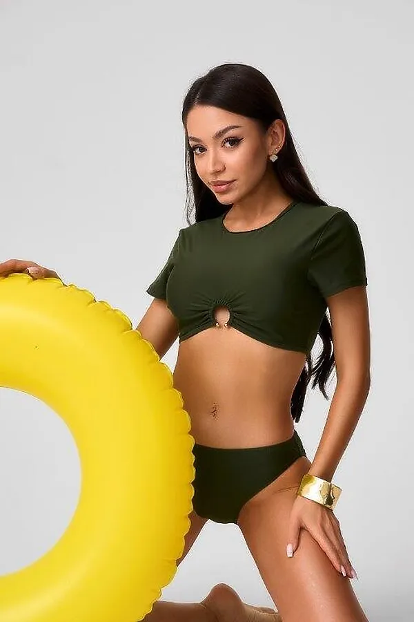 Купальный костюм жен. Arnelia SENSERA, темно-зеленый - фото 2