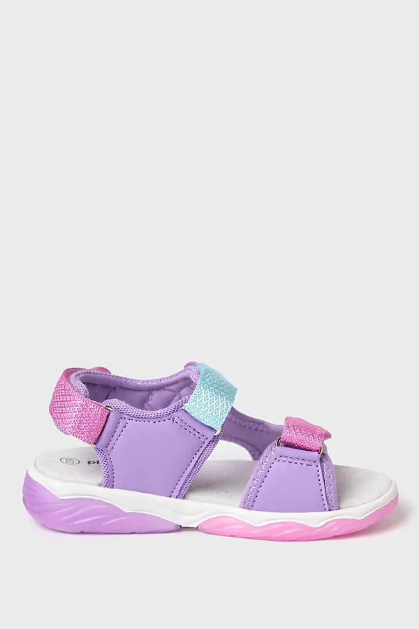 Туфли открытые для девочек PLAYTODAY, сиреневый,розовый,синий - фото 2