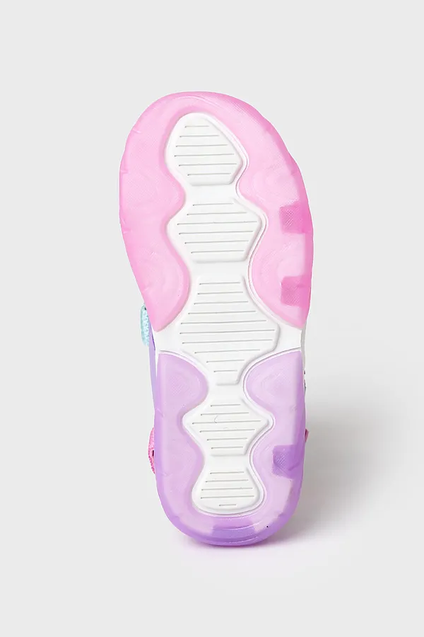 Туфли открытые для девочек PLAYTODAY, сиреневый,розовый,синий - фото 2