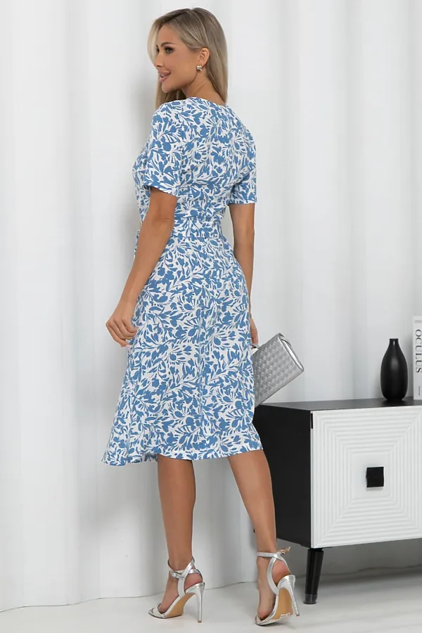 Платье Тоскана LADY TAIGA, бело-голубое - фото 2