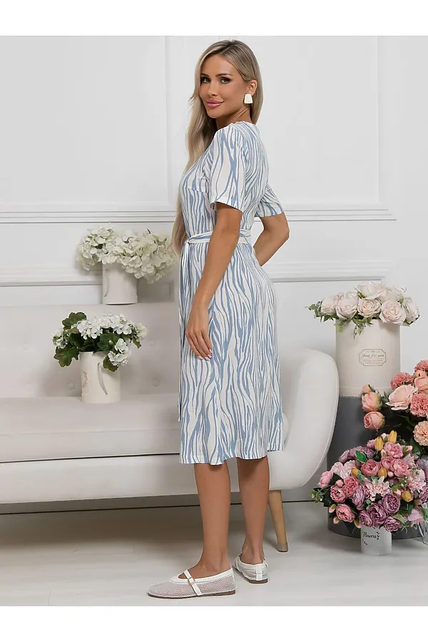 Платье Тоскана LADY TAIGA, голубо-белое - фото 2