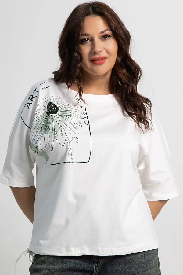 Блуза LADY TAIGA, белая - фото 2