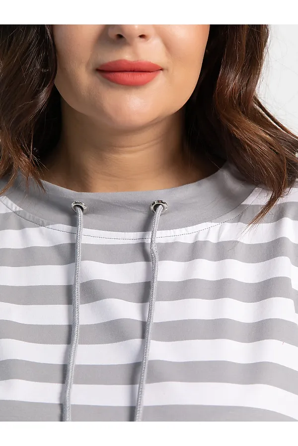 Блуза Кэролл LADY TAIGA, серая - фото 2