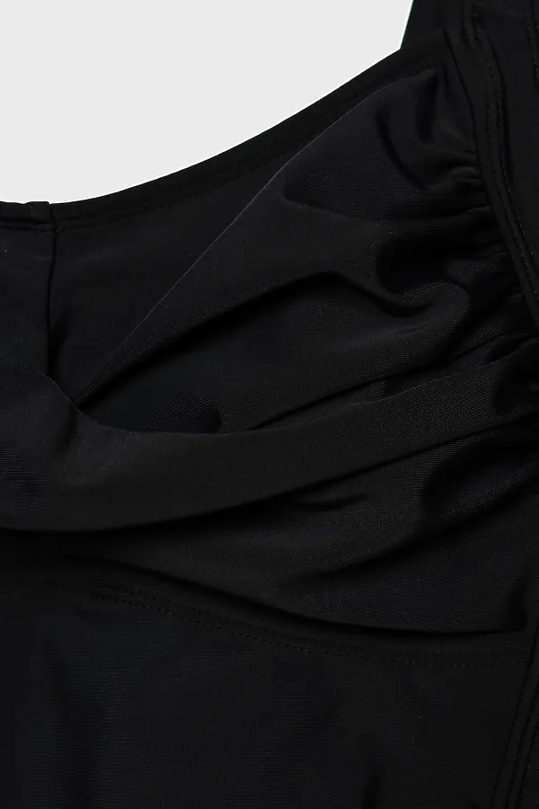 Купальник трикотажный для женщин PLAYTODAY, черный - фото 2