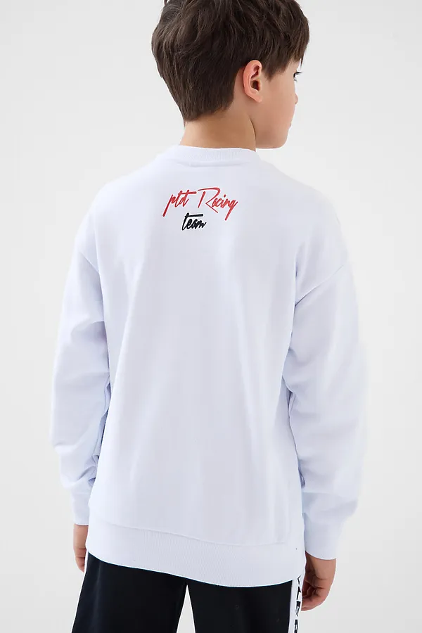 Толстовка трикотажная для мальчиков PLAYTODAY, белый - фото 2