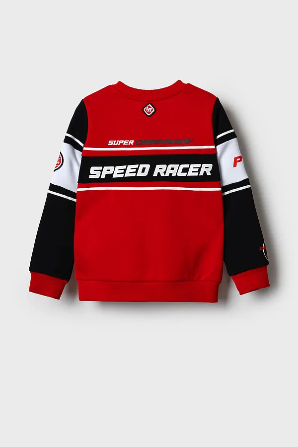 Толстовка трикотажная для мальчиков PLAYTODAY, черный,белый,красный - фото 2