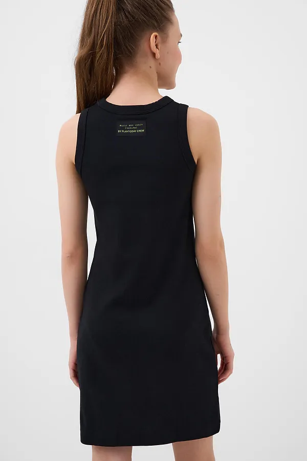Платье трикотажное для девочек PLAYTODAY, черный - фото 2