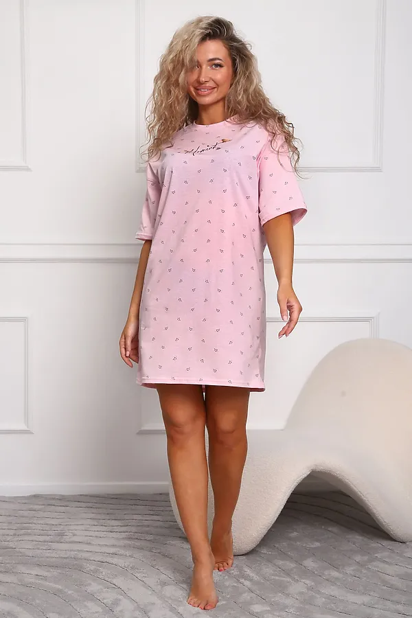 Сорочка 29545 НАТАЛИ, пудра - фото 2