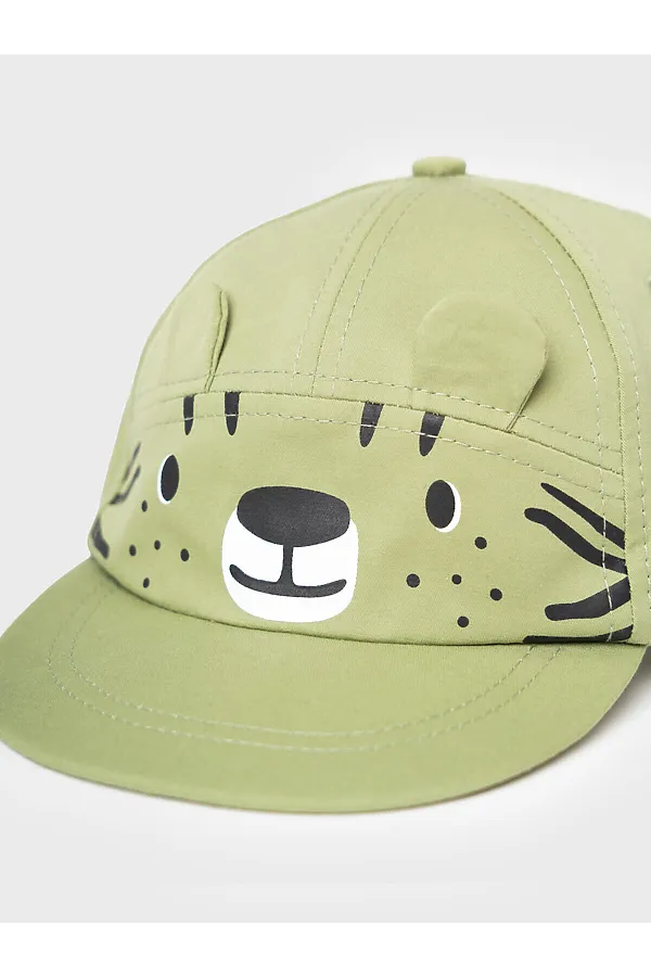 Кепка детская текстильная для мальчиков PLAYTODAY, зеленый - фото 2