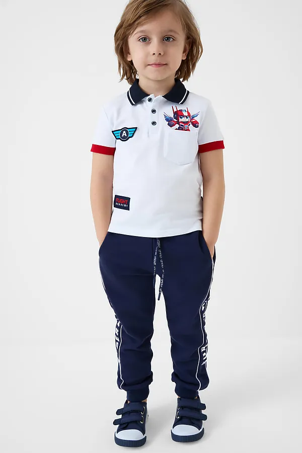 Полуботинки для мальчиков PLAYTODAY, тёмно-синий - фото 2