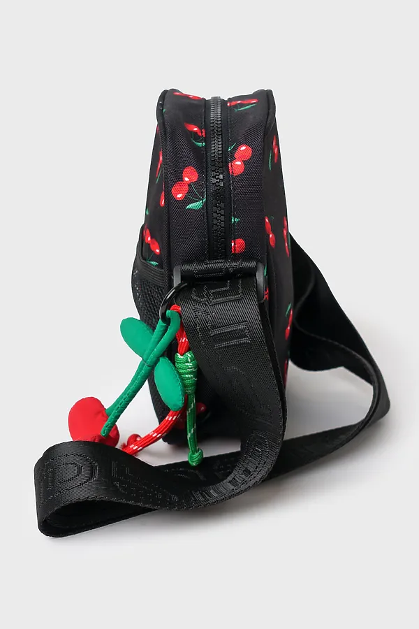 Сумка с брелоком для девочек PLAYTODAY, черный,красный - фото 2