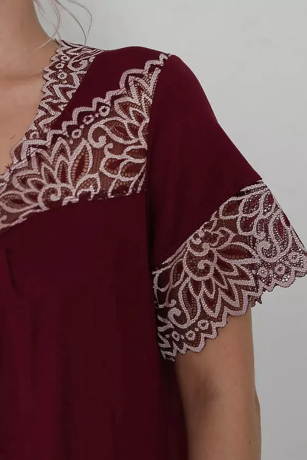 Сорочка ЭЛЬЗА НАТАЛИ, бордовый - фото 2